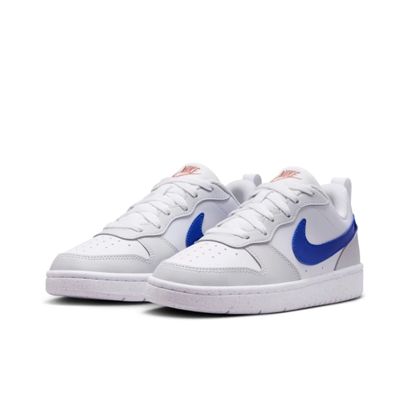 正品Nike耐克2025新款COURT BOROUGH男女大童蓝白灰防滑低帮板鞋