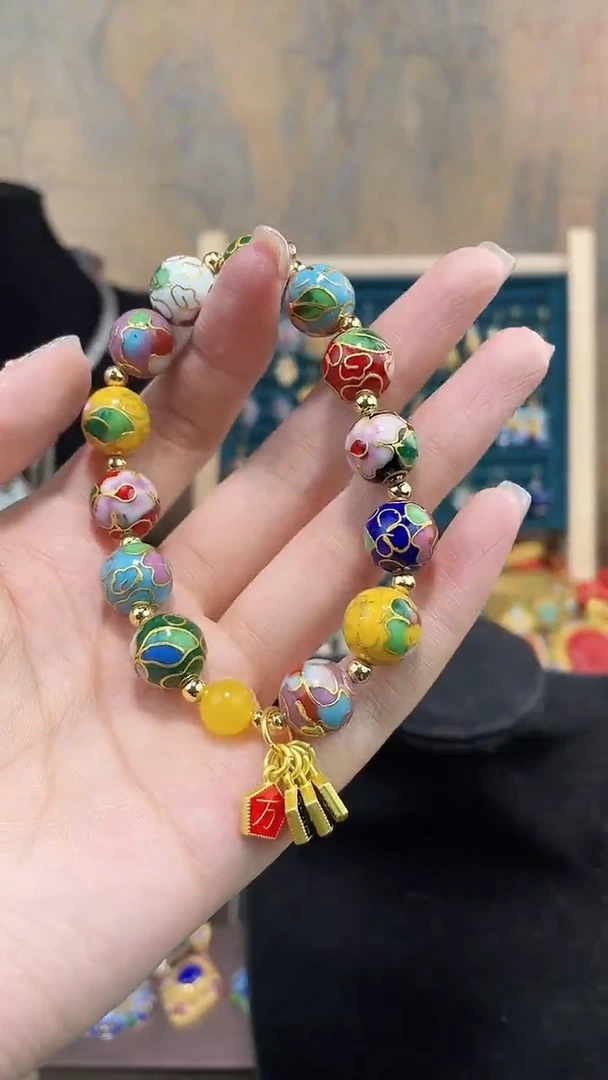 非遗手工景泰蓝1.2多宝色