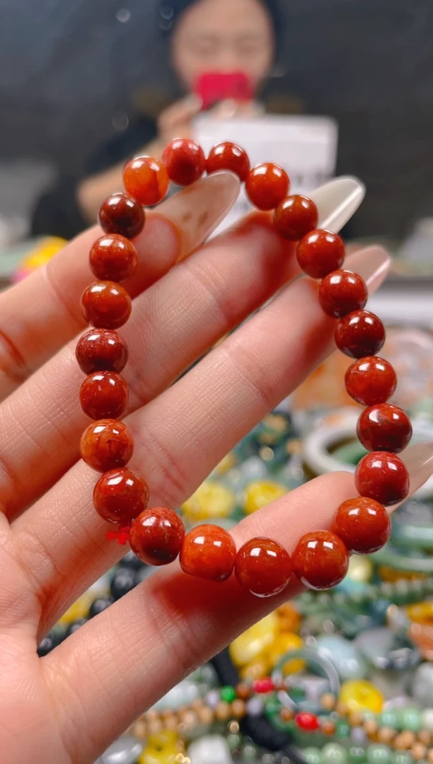 【闪购商品】翡翠颈饰未镶嵌7-8MM/L/翡翠A货一图一物