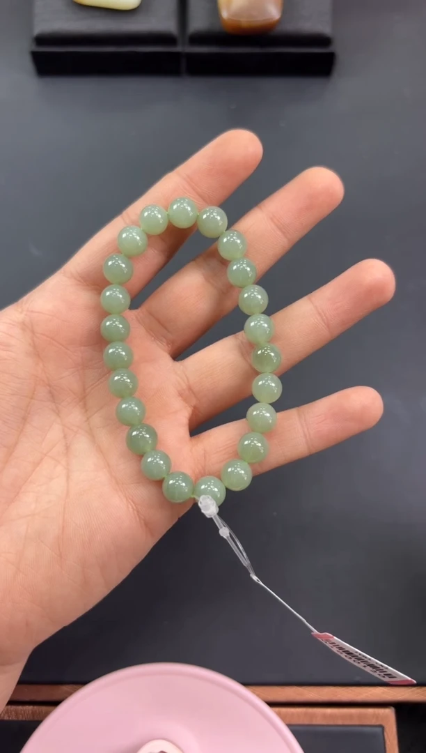 【闪购商品】和田玉手串未镶嵌且末近矿卡8多样性发货拍一发一