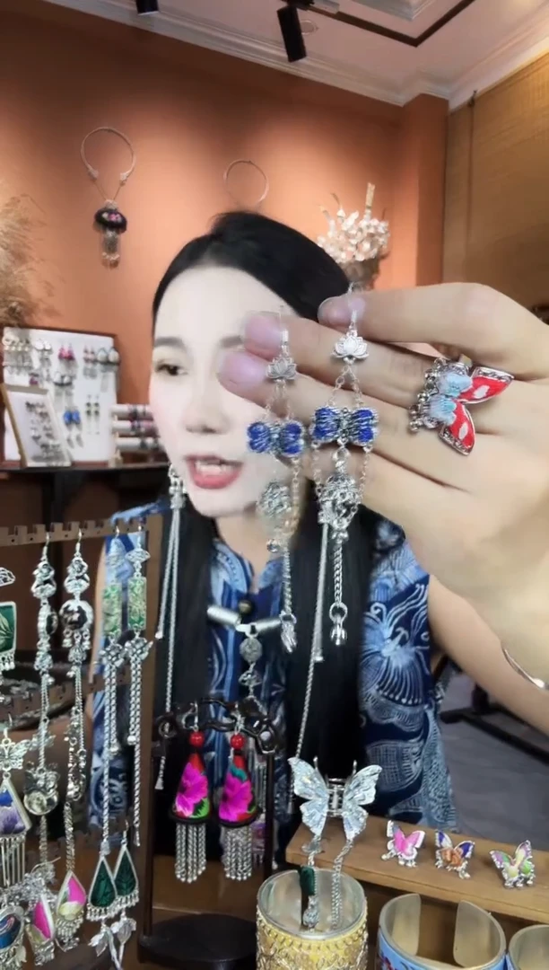 刺绣纯手工民族风耳环