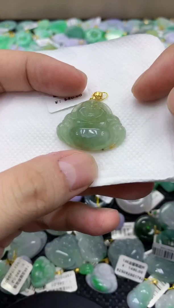 颈饰未镶嵌翡翠天然缅甸翡翠A货