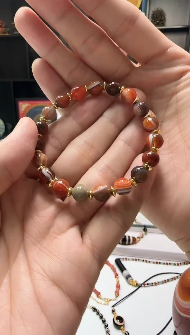 未镶嵌手串玛瑙/玉髓1101多样性发货