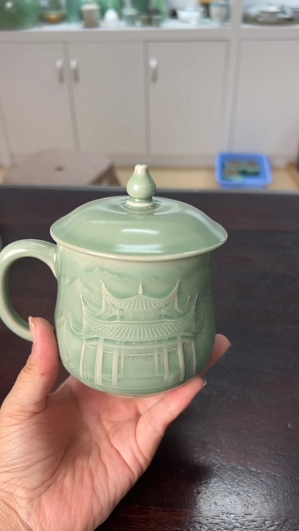 龙泉云间青瓷小米茶器