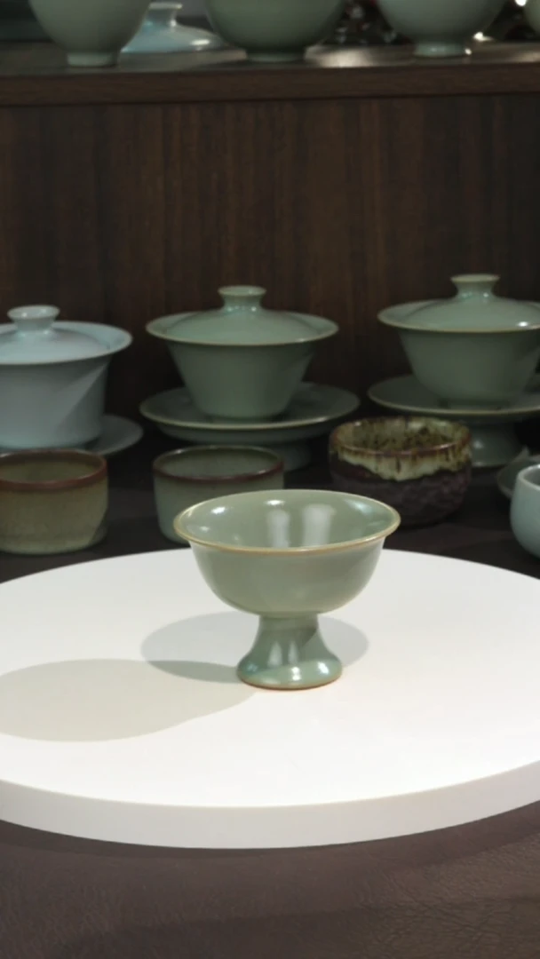 宣宝汝瓷原矿原釉手工作品微瑕
