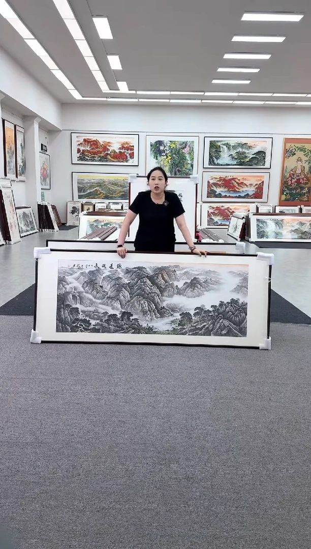国画手绘219*88源远流长