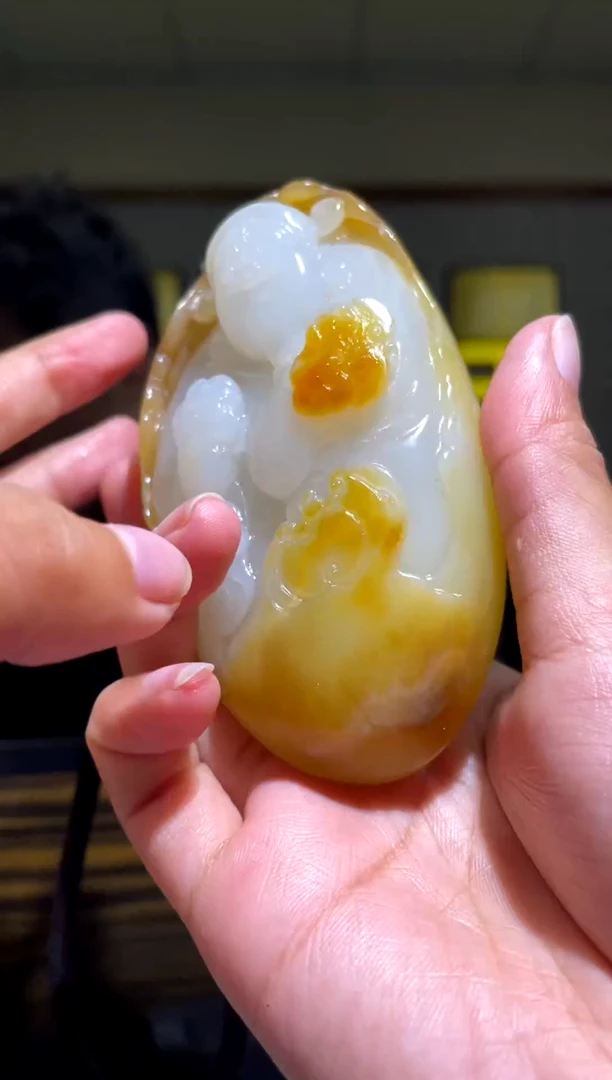 未镶嵌和田玉挂件落**根财神