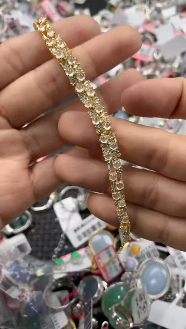 银S925镶嵌戒指翡翠888                3