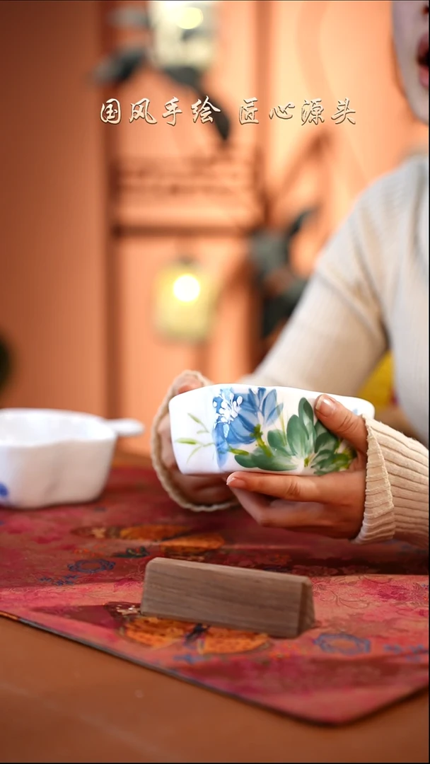 陶瓷景德镇高温釉中彩餐具（无毒无铅无镉）