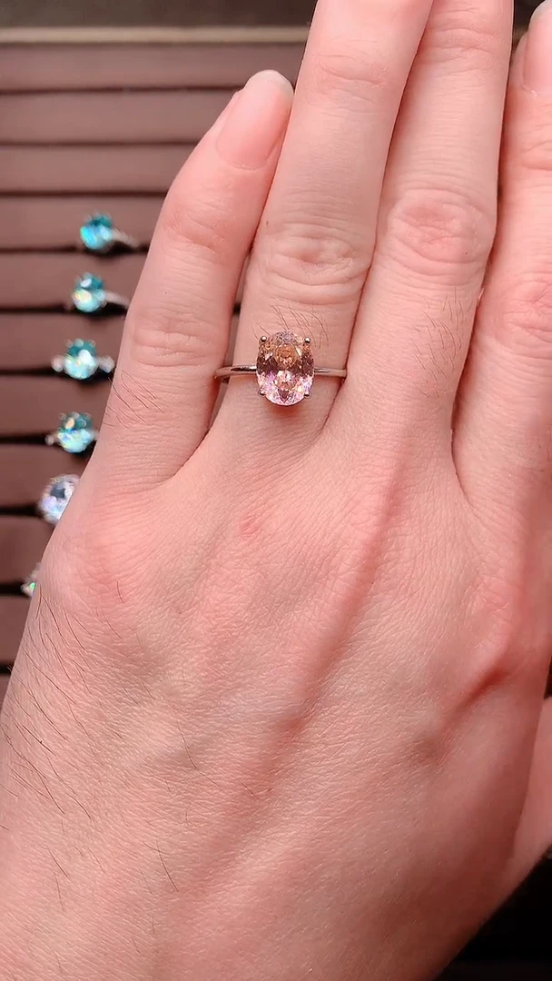 碧玺戒指银S925镶嵌.....