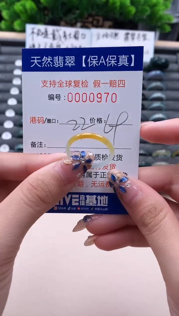 未镶嵌戒指翡翠970