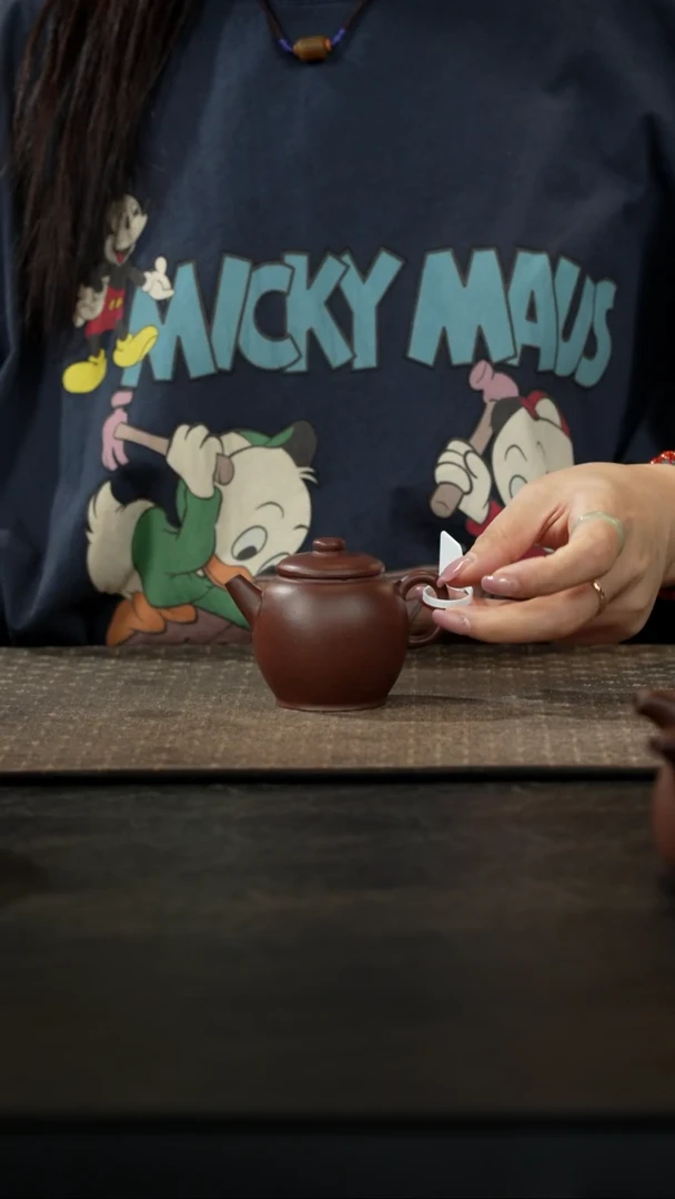 茶壶紫砂老紫泥巨轮九式120cc