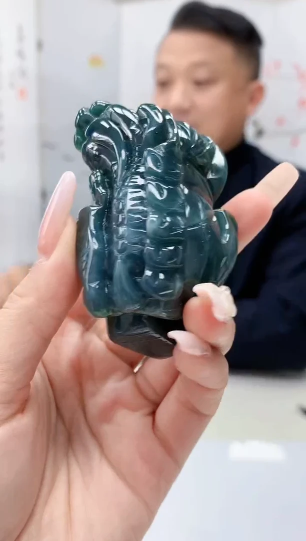 【闪购商品】定制翡翠未镶嵌4969lr-毛货挂件62