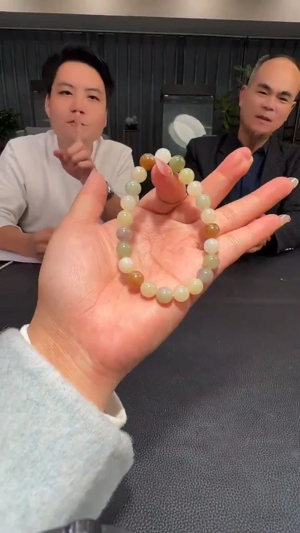 未镶嵌手串和田玉003和田玉手串多样性发一