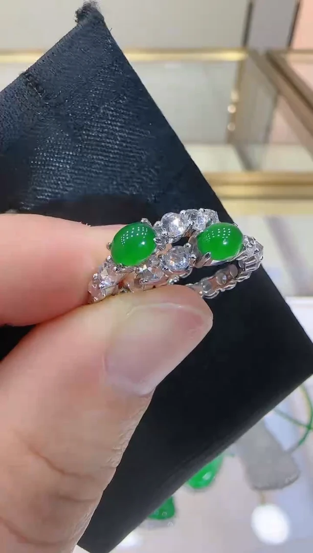 【闪购商品】翡翠耳饰银S925镶嵌团购多样性发一件