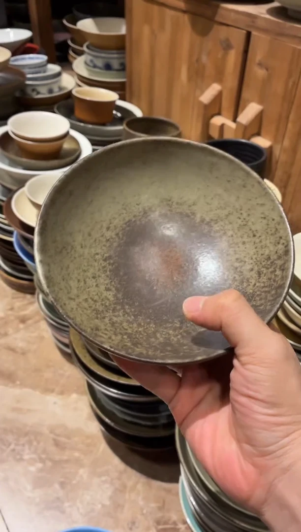 瓷片云*℡470 青灰圆口碗1个