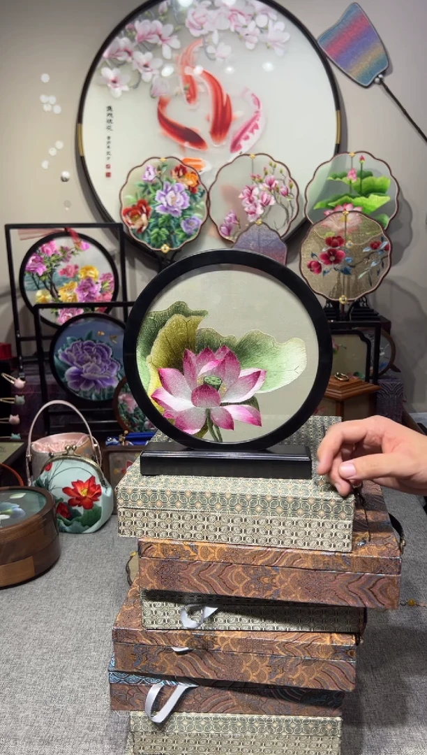 织绣纯手工苏绣双面绣