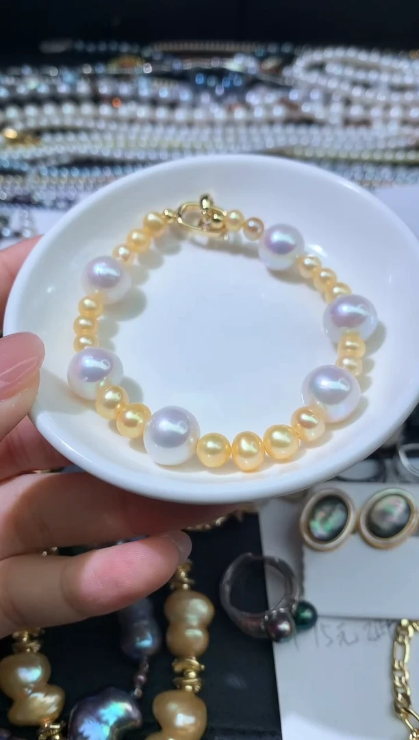 未镶嵌手绳淡水珍珠手串