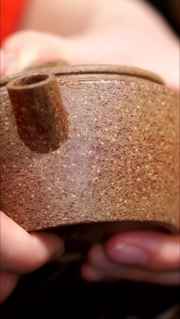 【闪购商品】紫砂茶壶微瑕破砂不匀全手工16目粗砂金降坡汉瓦壶