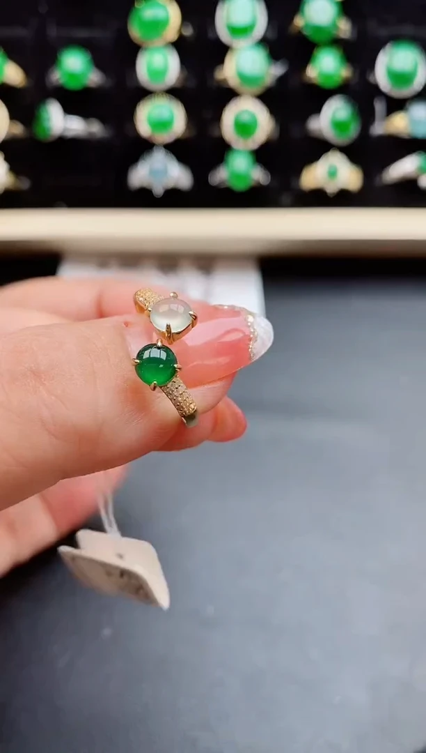 【闪购商品】翡翠戒指银S925镶嵌121212
