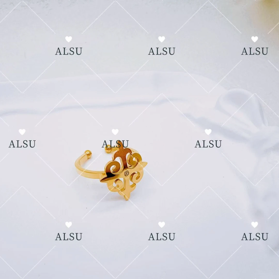 合金锆石戒指 ALSU原创经典款百搭民族风百搭简约戒指个性时尚