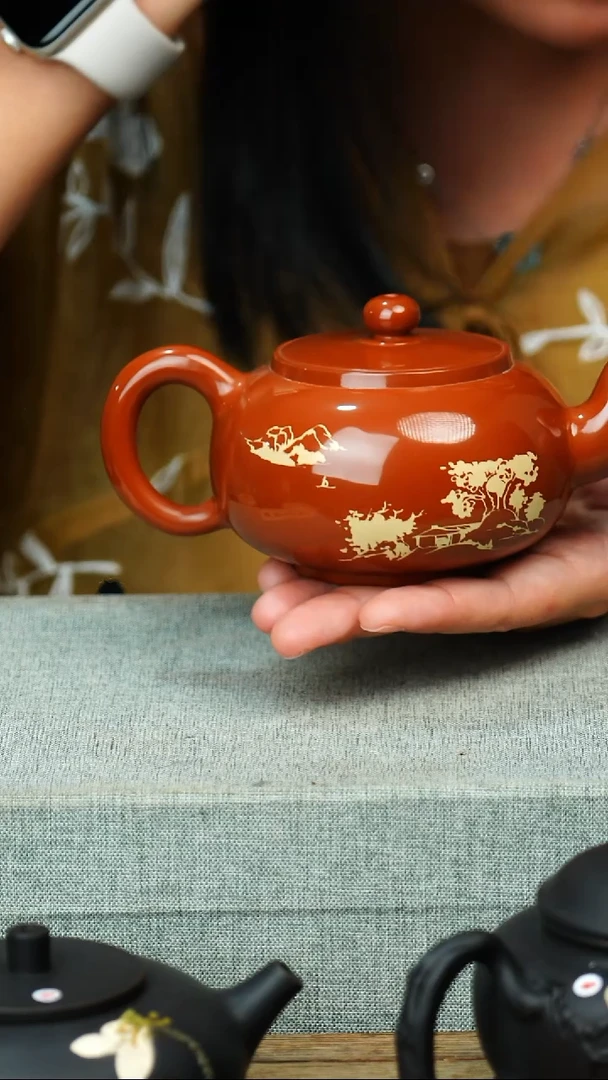 壶黄倩建水紫陶完品247带礼盒证书