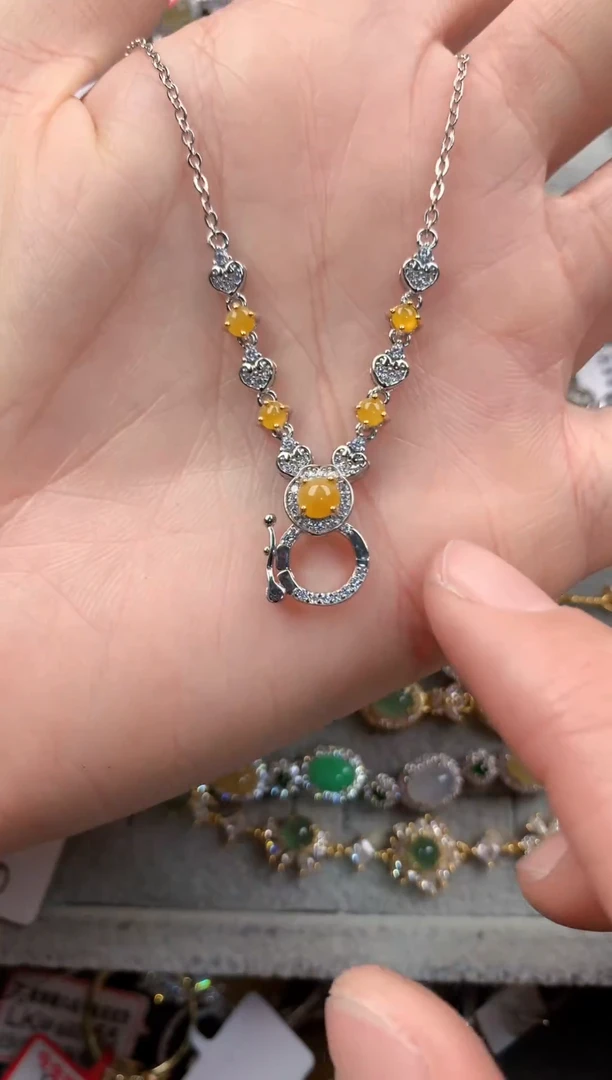 银S925镶嵌戒指翡翠333----5