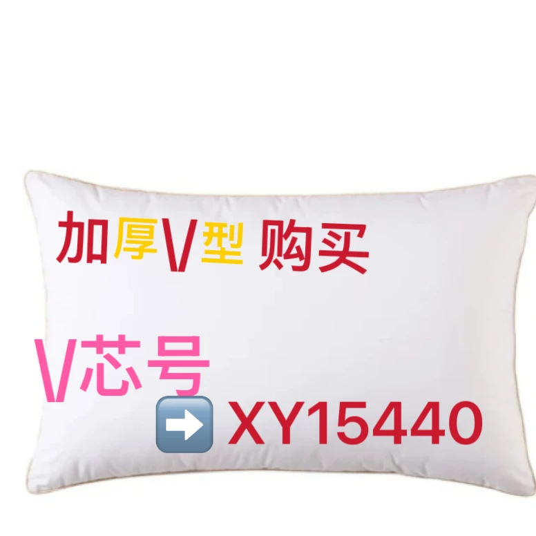 XY5440成人双人枕枕套纤维枕长方形枕头护颈