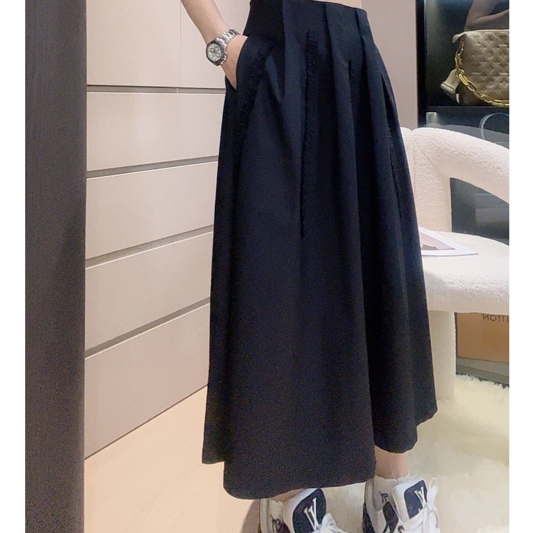 ZM25年新款半身裙女装显瘦复古宽松半身裙87129