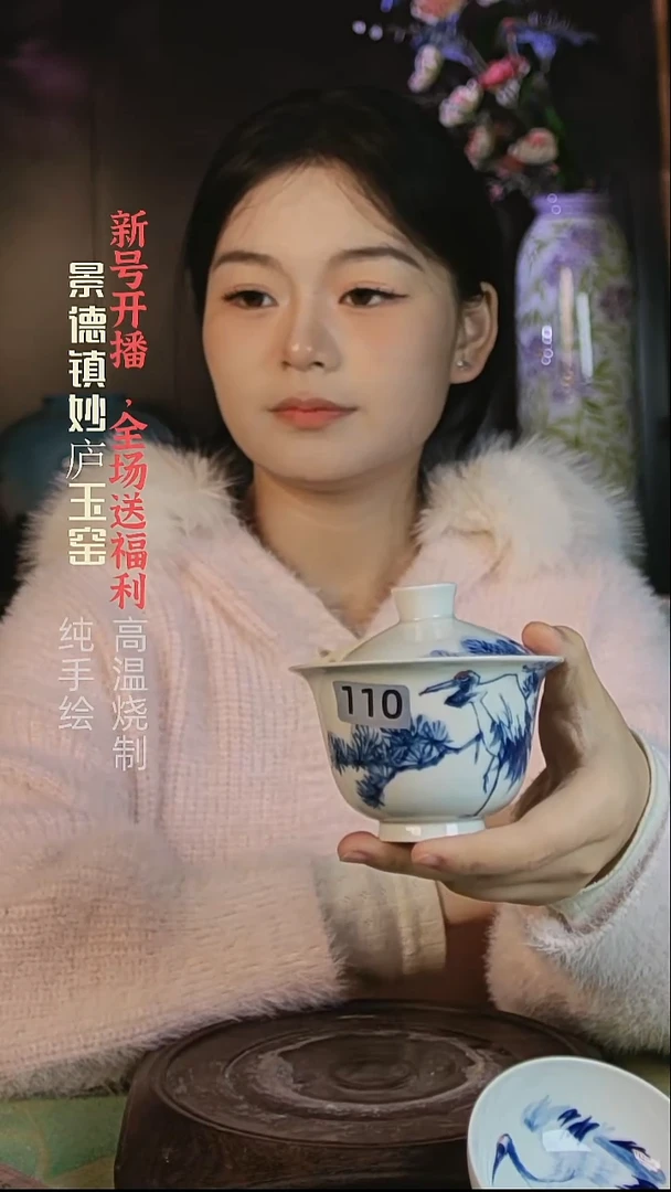 盘妙庐玉窑盖碗110