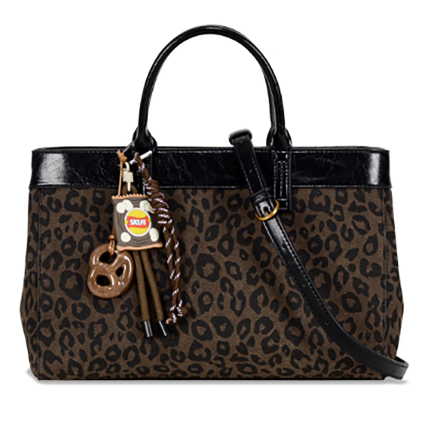 【芝麻集】GQ-2884-咖啡/黑色RAIN.CUN百搭时尚腋下斜跨轻奢女包