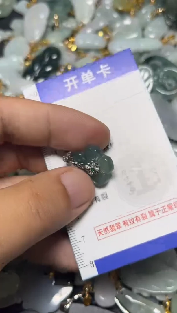 颈饰未镶嵌翡翠天然A货翡翠