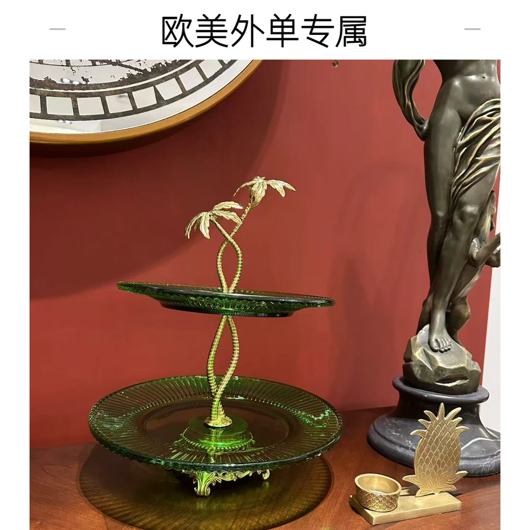 【欧美外单】BG2263C装饰二层果盘摆件31*31*38.5