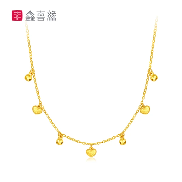 鑫喜缘流心套链十字吊蹦迪加CNC桃心套链