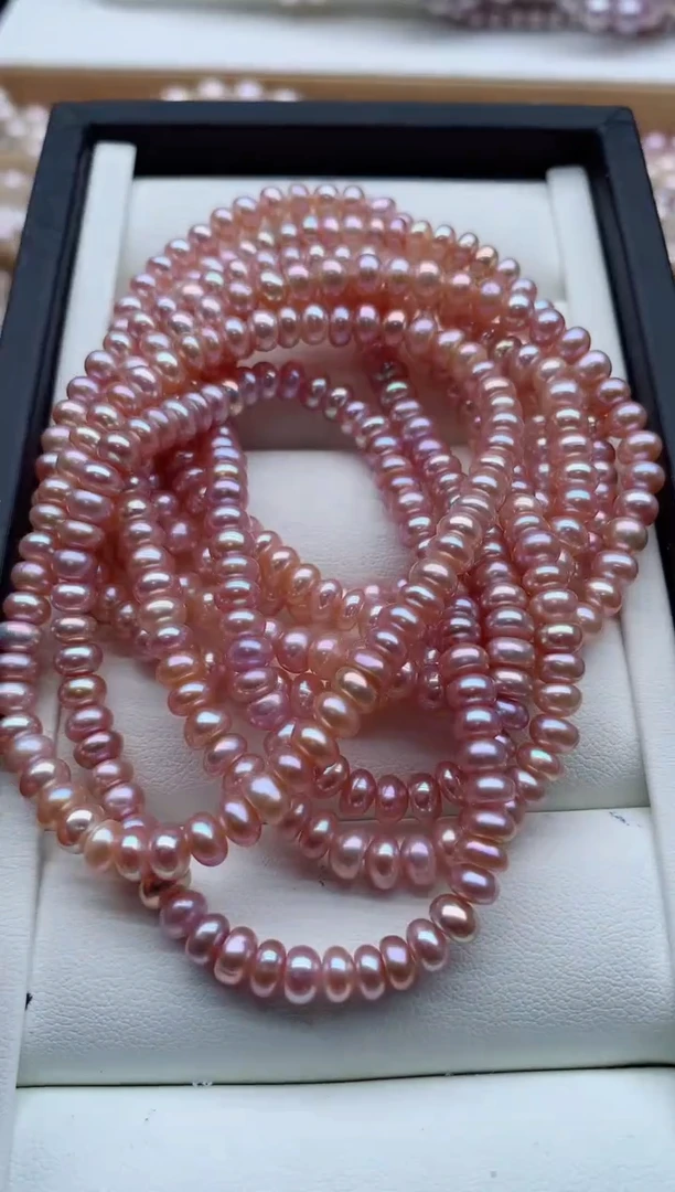 未镶嵌手链淡水珍珠多样性发其一，非无暇