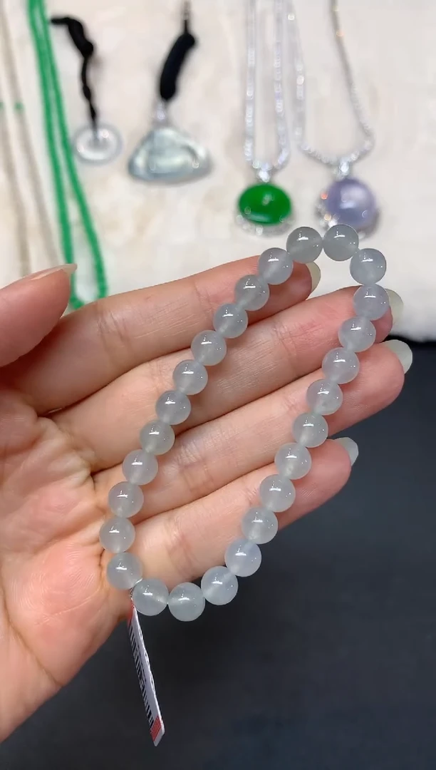 未镶嵌手串翡翠W739|3800