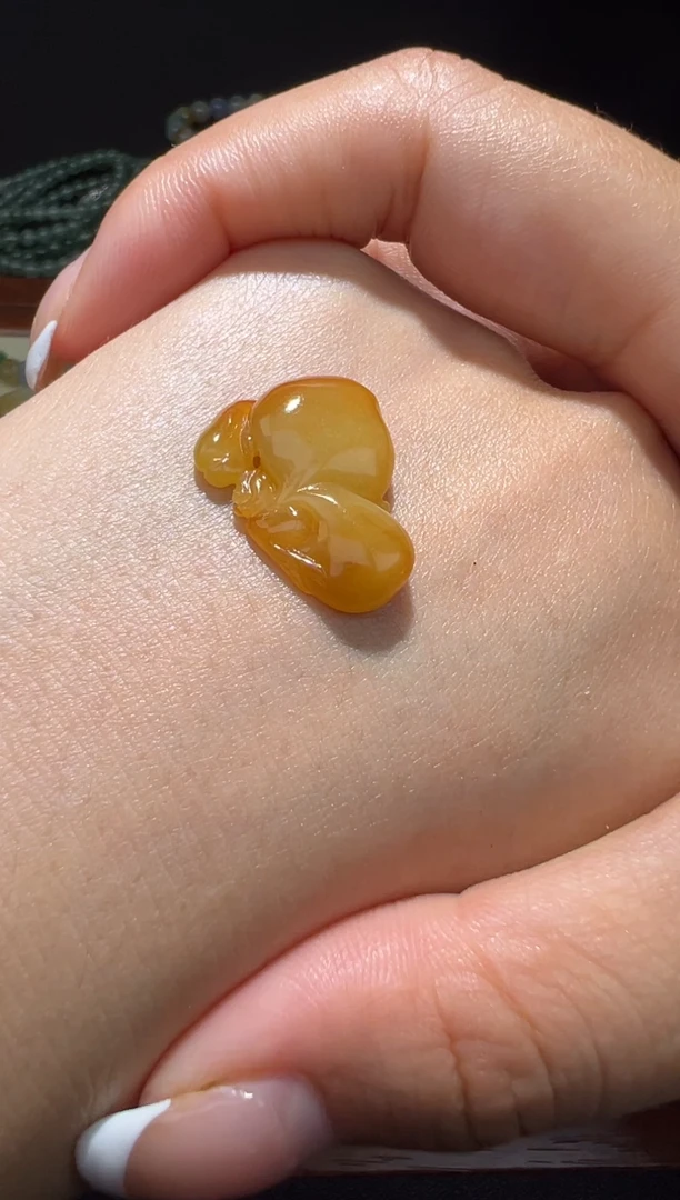 未镶嵌定制翡翠满黄花仙子