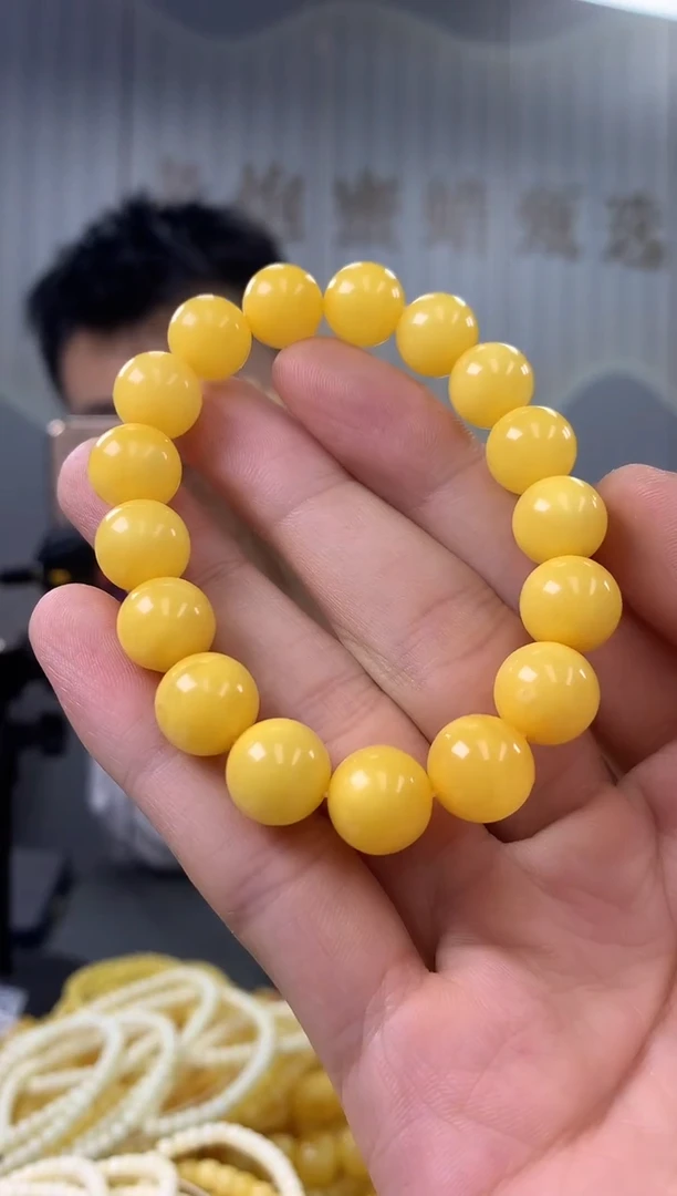 未镶嵌蜜蜡裸石手串