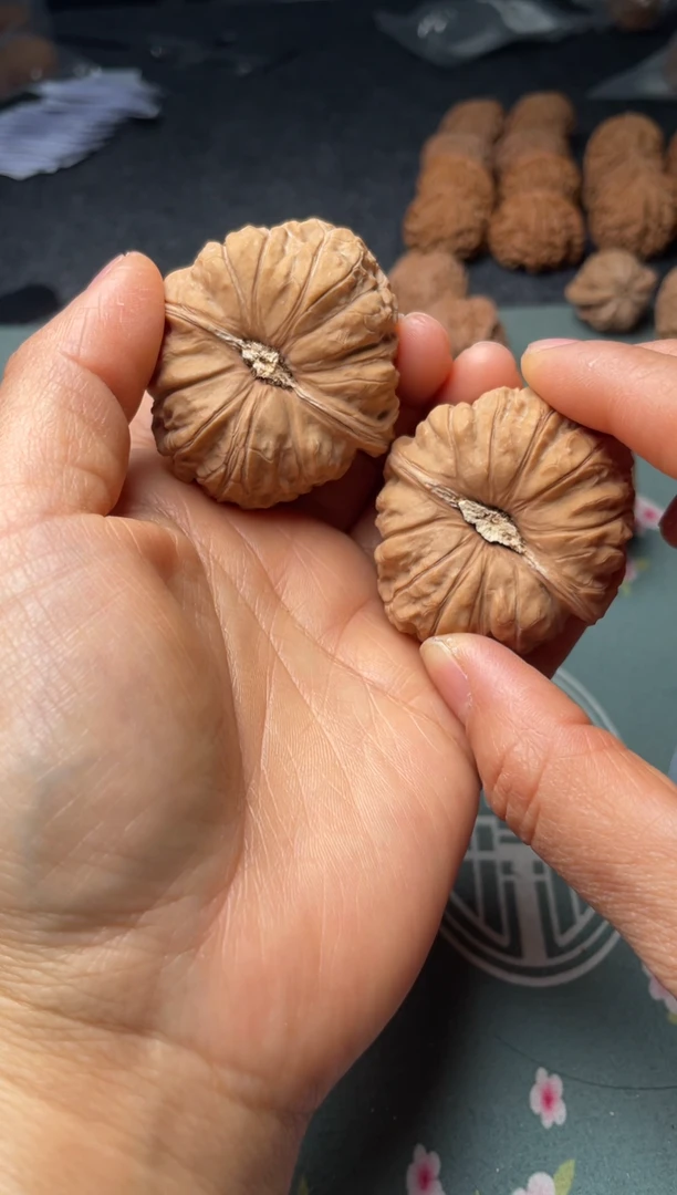 把件文玩核桃w103  南瓜墩45尺
