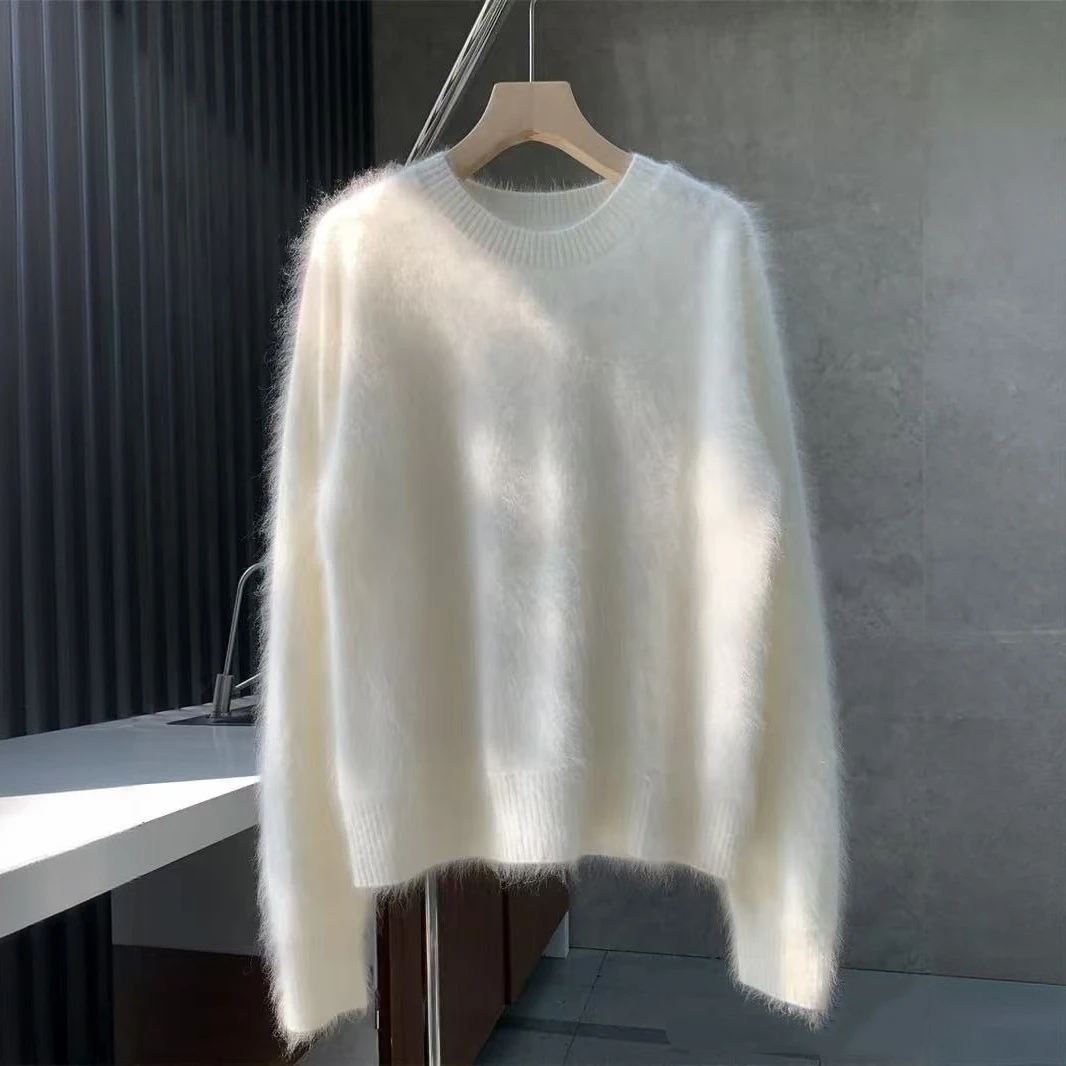 秋冬新款时尚气质减龄针织衫女大码胖MM遮肉显瘦套头打底圆领毛衣