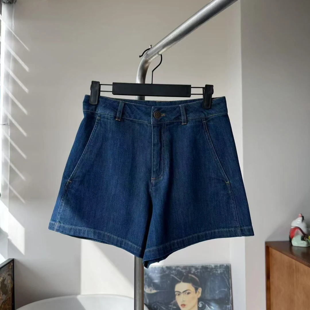 救命！老厂长的土壤牛仔短裤也太修饰腿型了！百慕大牛仔短裤