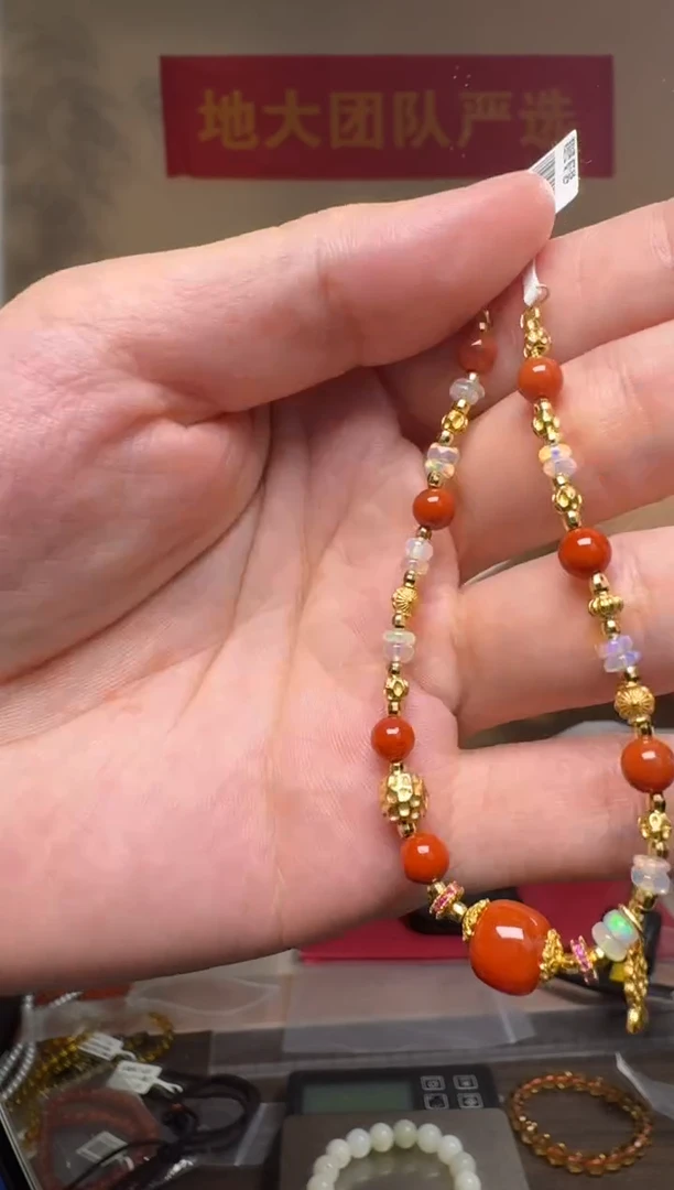 南红玛瑙手链未镶嵌南红S925银手链