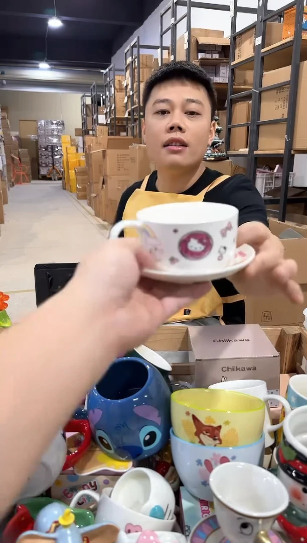其他白色kt猫一杯一碟