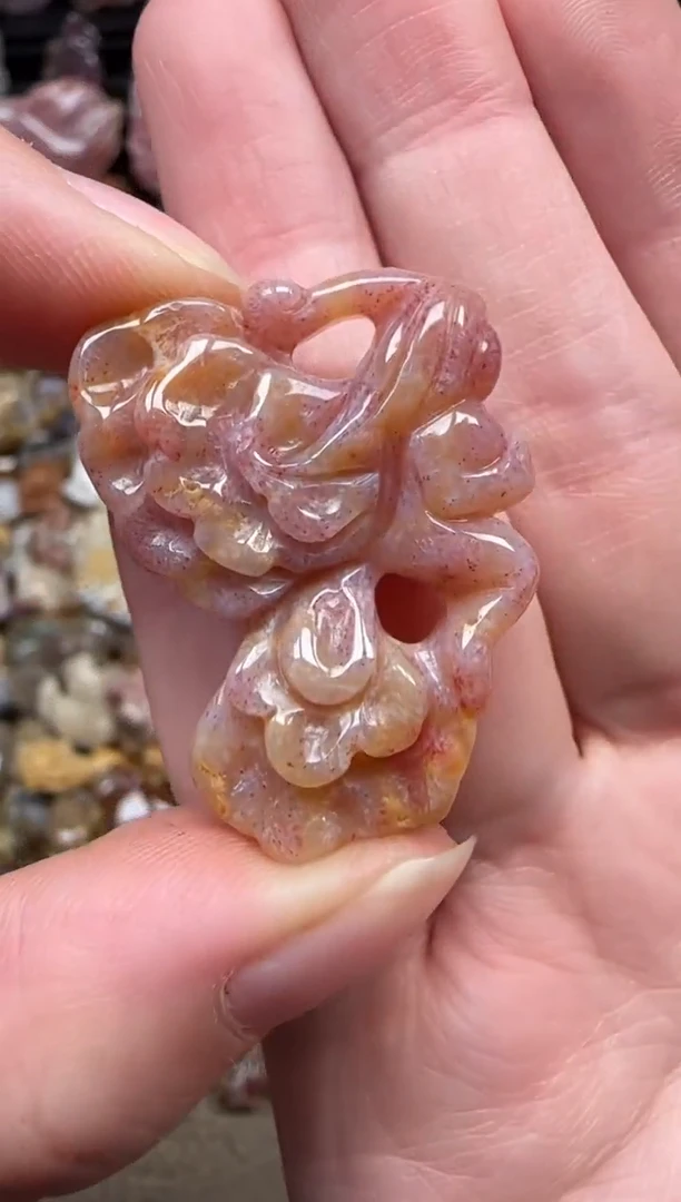 颈饰未镶嵌硅化珊瑚（珊瑚玉）623