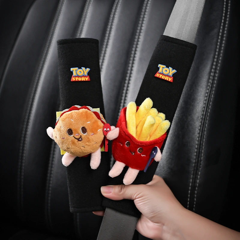 汽车安全带护肩套一对可爱创意卡通女保险带套防勒脖车内装饰品男