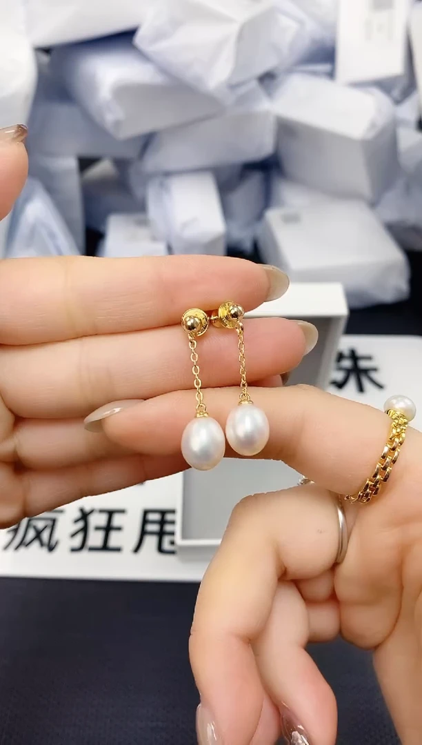 未镶嵌耳饰淡水珍珠ED1067