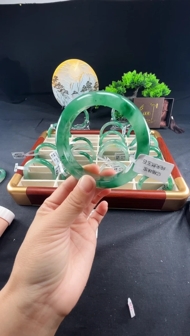 未镶嵌手镯石英质玉（非洲翠）真品上等纯天然非洲翠玉手镯石英质玉