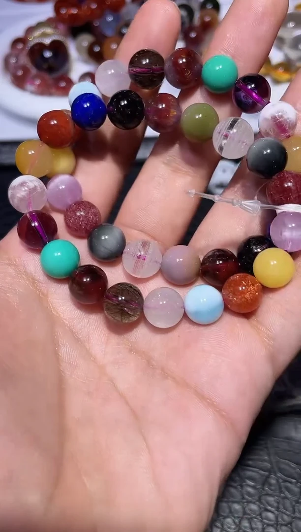 未镶嵌手链发晶多宝单圈A10（多样性发其一）