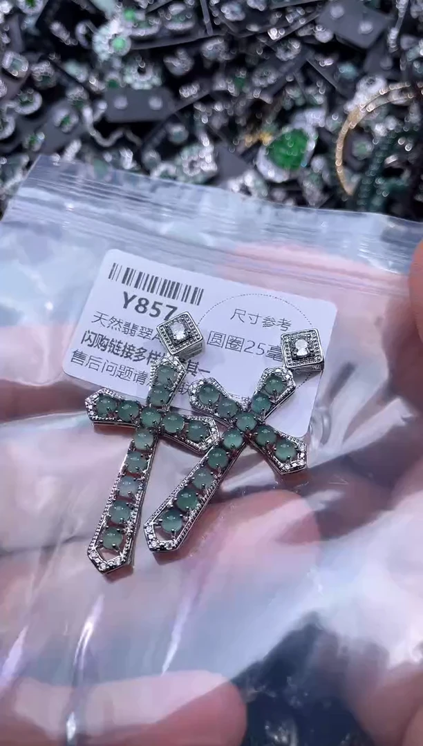 【闪购商品】翡翠颈饰未镶嵌Y857多样性发其一
