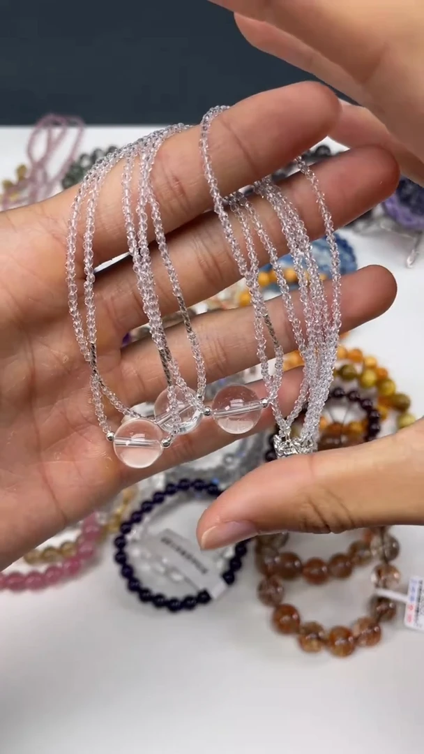 水晶手链未镶嵌吊坠    1